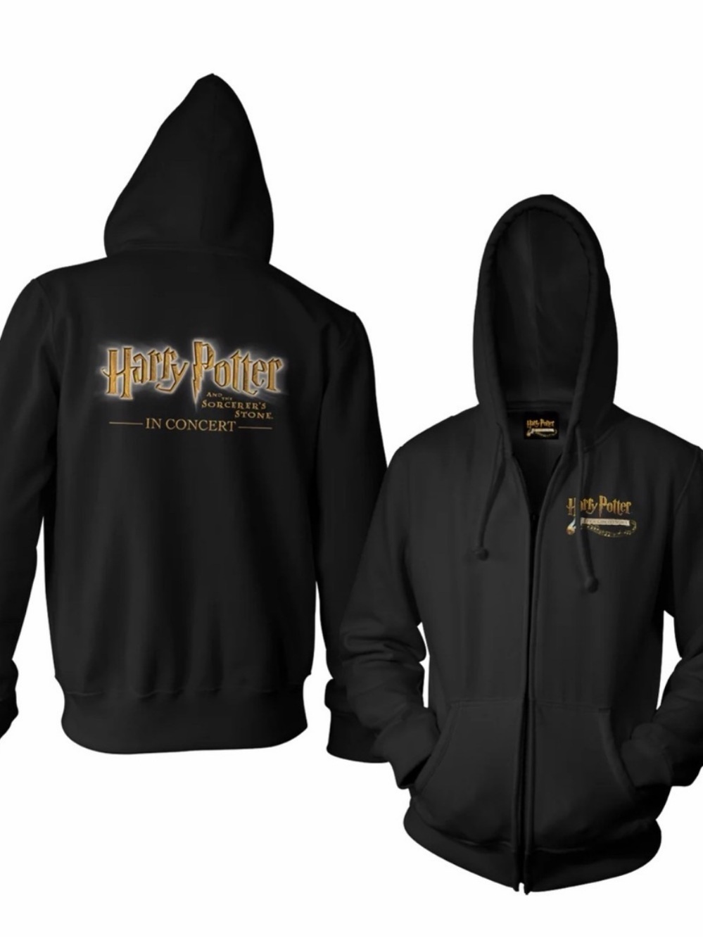 Harry Potter in Concert Series zip up hoodie men’s medium black